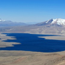 Lake Chungara with Nevado Sajama on the left